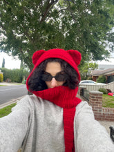 Load image into Gallery viewer, RUBY HOODED SCARF
