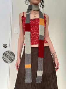 GREY GRYFFINDOR SKINNY SCARF