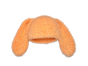 FUZZY PEACH FLOPPY BEANIE
