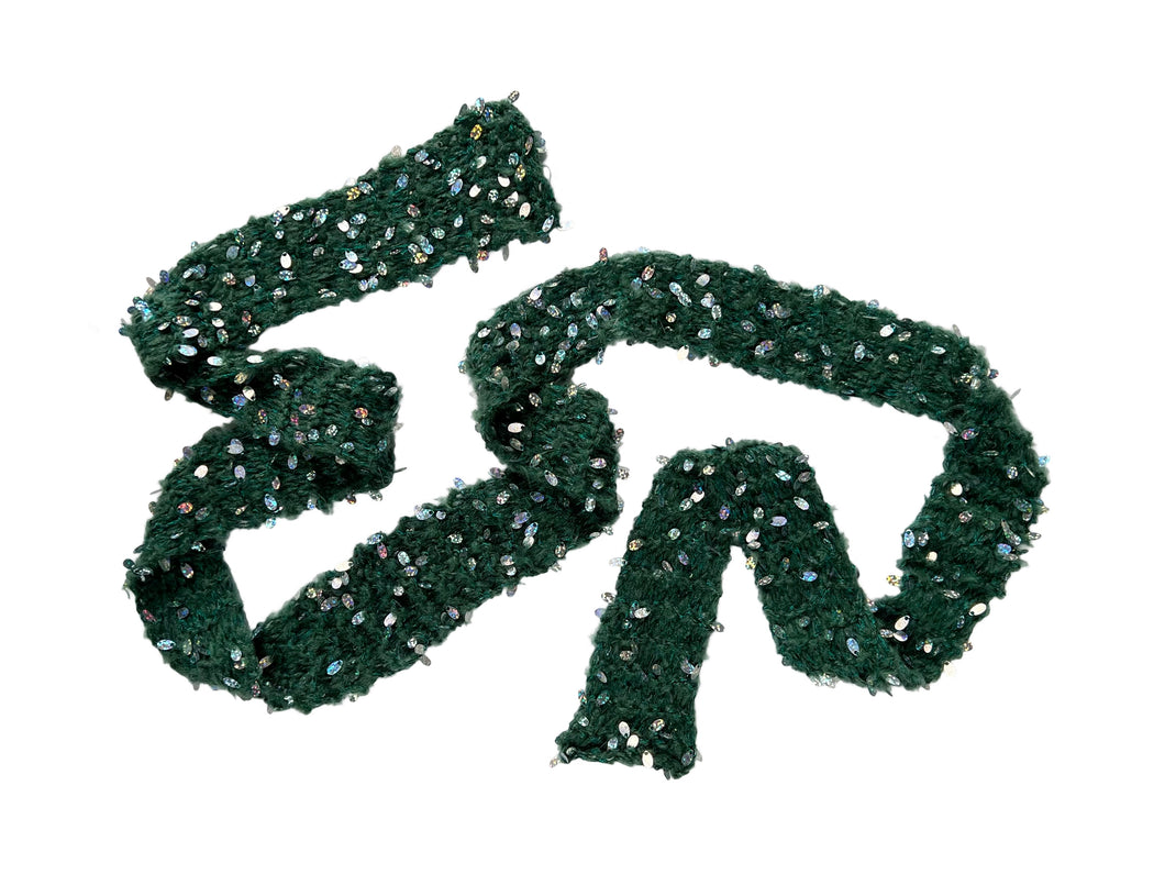 FISHSCALE FOREST SKINNY SCARF