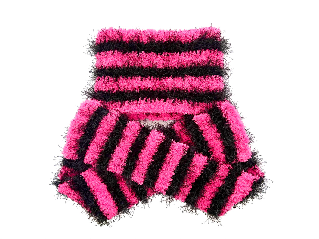 NEON STRIPES HAT SCARF